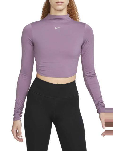 Dri-FIT One Luxe Mock Neck Crop Top