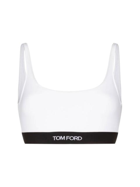 TOM FORD logo-underband bralette top