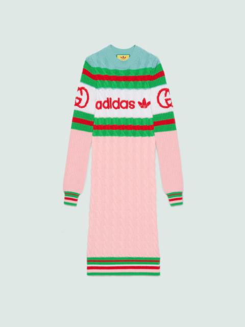 GUCCI adidas x Gucci wool dress