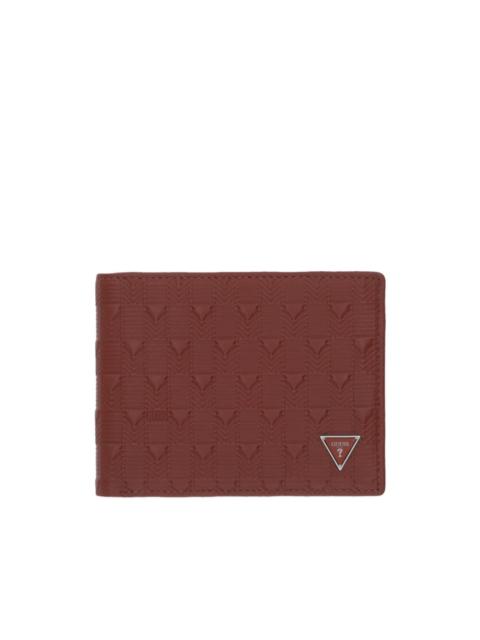 GUESS USA logo-plaque wallet