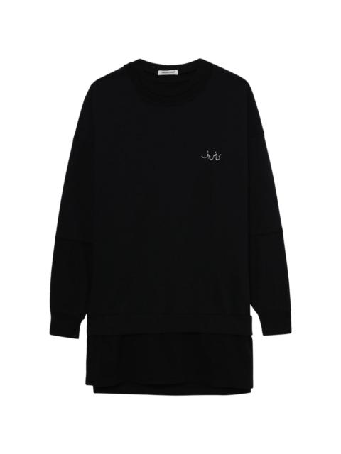 STONE  Cotton sweatshirt with logo embroidery ロゴ Cotton sweatshirt with logo STONE ISLAND - Nugnes1920