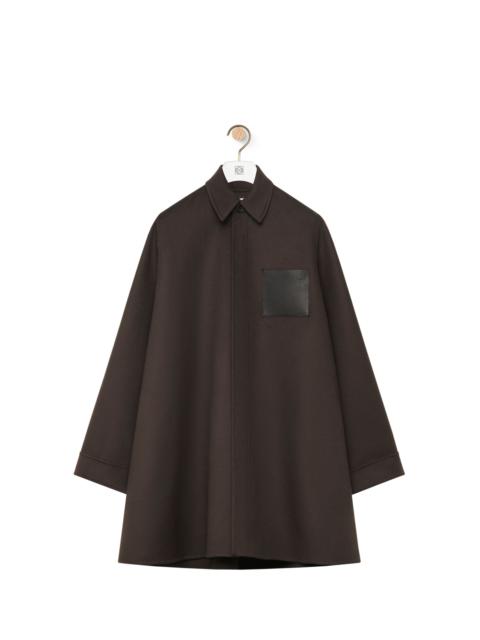 Loewe Trapeze coat in wool and cashmere