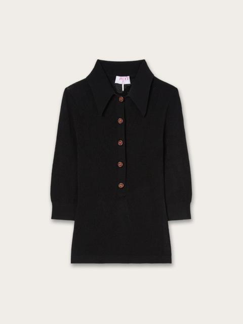 PUCCI SEAMLESS JACQUARD MARMO POLO SHIRT