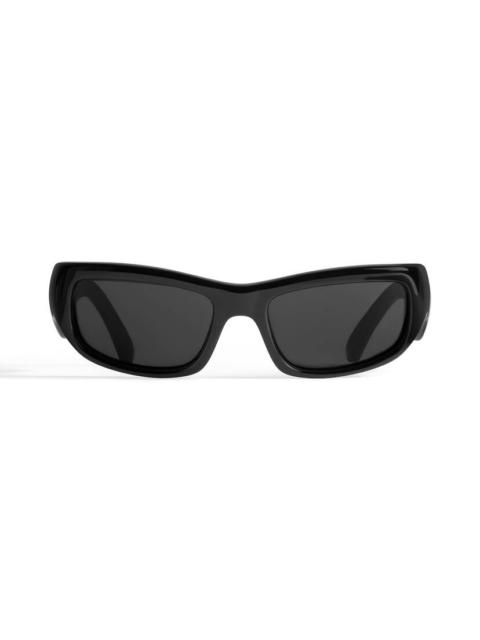 BALENCIAGA Hamptons Rectangle Sunglasses in Black