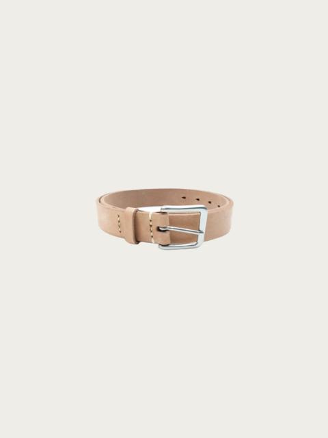 FULLCOUNT 6218 Wide Leather Narrow Belt - Natural