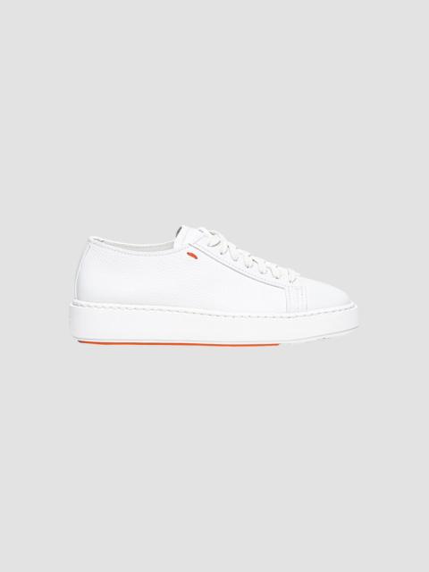 Santoni Women's Leather Low-Top Sneakers - White