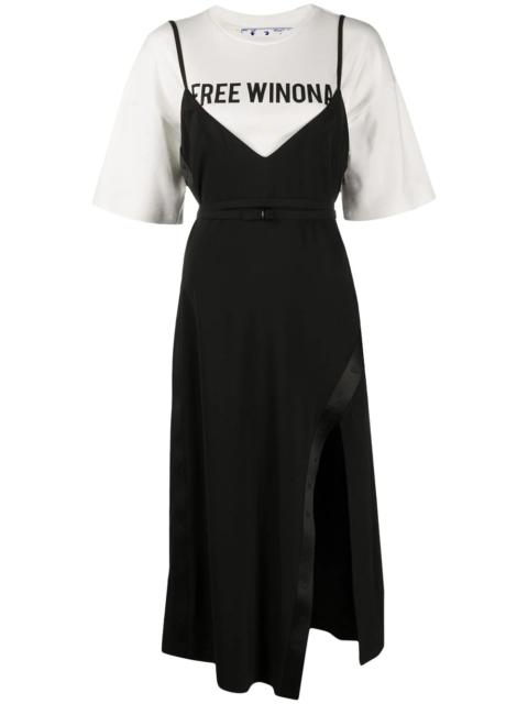Off-White Free Winona layered dress