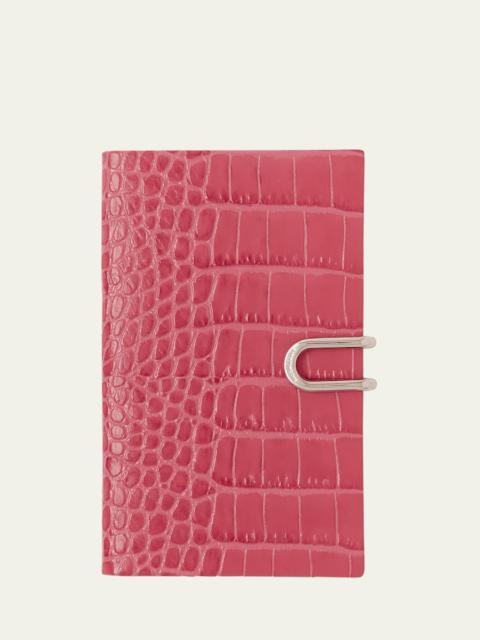 Smythson Panama 2026 Weekly Agenda in Mara Croc-Embossed Leather
