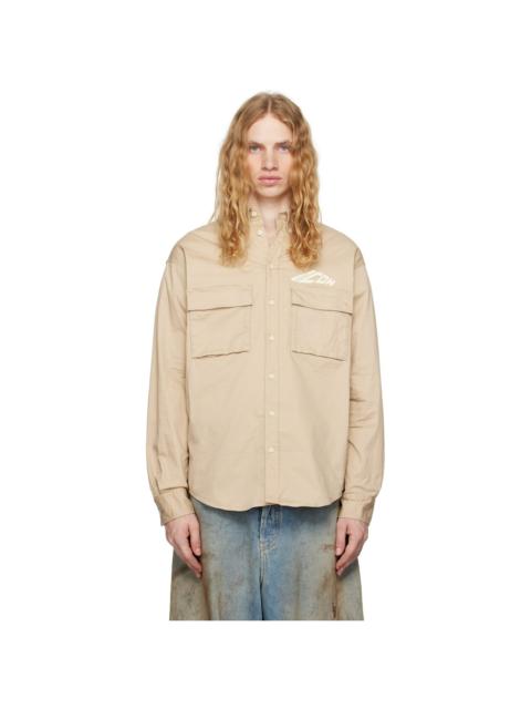 DSQUARED2 Beige Icon Dropped Shoulder Shirt