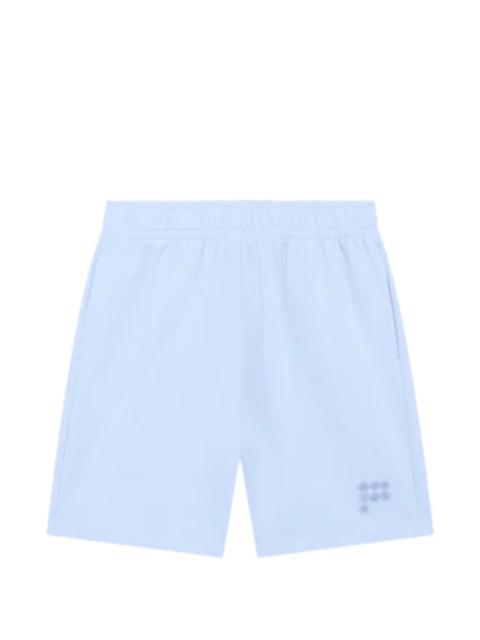 PANGAIA logo-patch cotton shorts