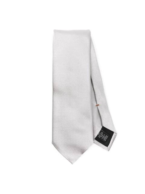 ZEGNA pointed-tip 실크 동점