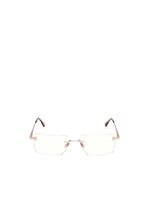 TOM FORD rimless rectangle-frame glasses