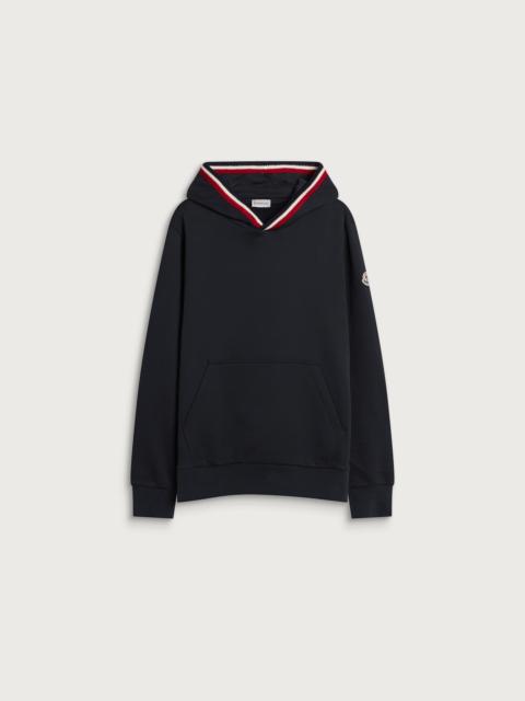 Moncler Moncler Knitted Trim Hoodie