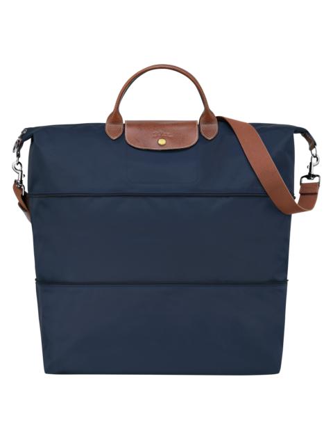 Le Pliage Original Travel bag expandable Navy - Recycled canvas