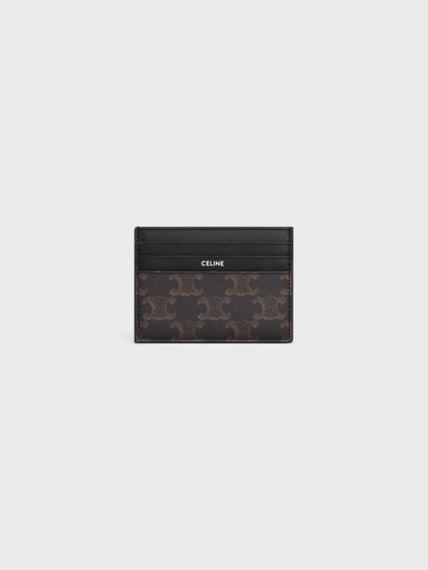 CELINE LARGE CARD HOLDER in TRIOMPHE CANVAS AND CLAFSKIN