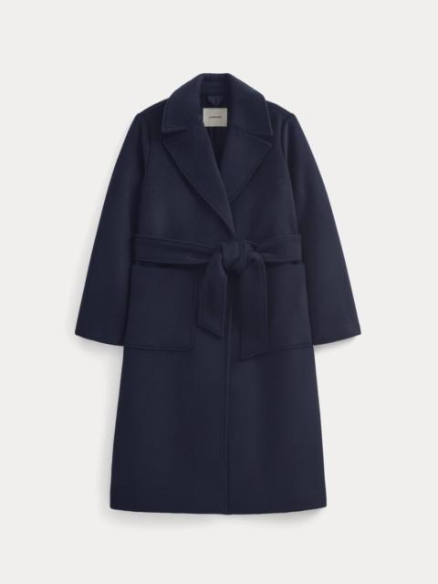 EVERLANE REWOOL BELTED BLANKET COAT