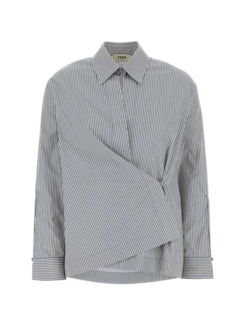 FENDI striped poplin shirt