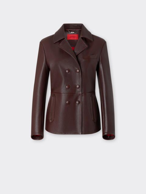 Ferrari Double-breasted leather jacket