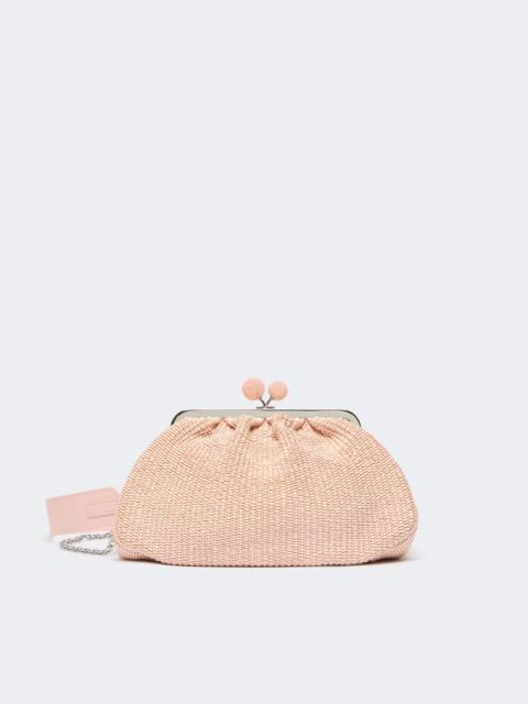 WEEKEND Max Mara FORTUNA Medium raffia-effect Pasticcino bag - ANTIQUE ROSE