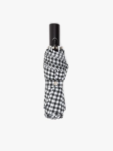 Mackintosh AYR BLACK & WHITE SHEPHERD CHECK AUTOMATIC TELESCOPIC UMBRELLA