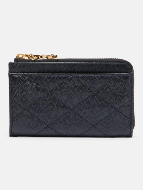 SAINT LAURENT Cassandre Bijou quilted leather card case