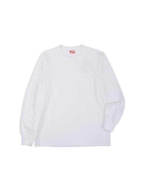 The Real McCoys MC24019 Pocket Tee L/S White
