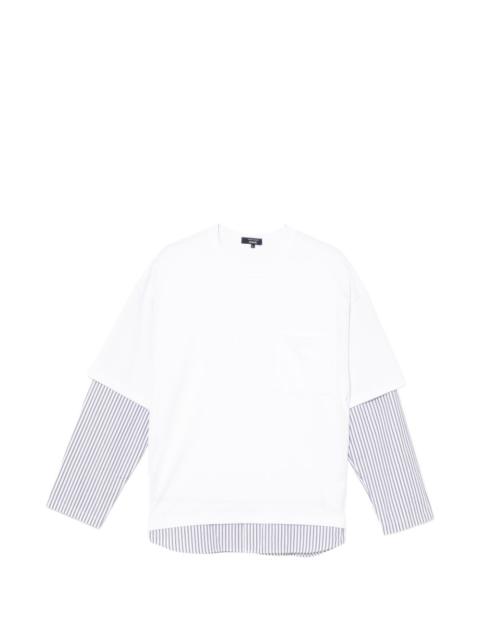 Comme des Garçons Homme striped-sleeve T-shirt