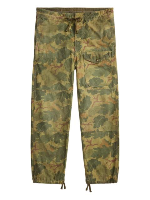 RRL by Ralph Lauren camouflage drawstring-fastening trousers