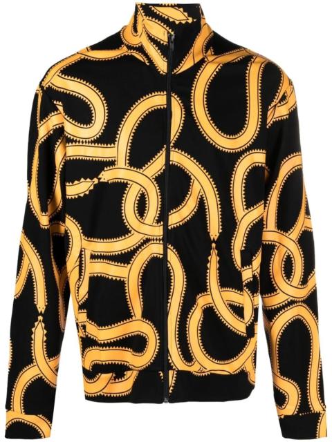 Marcelo Burlon County Of Milan snake-print zip-up jacket