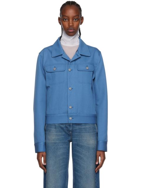 MM6 Maison Margiela Blue Paneled Jacket