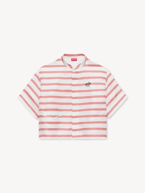 KENZO 'KENZO Sounds' embroidered short sleeve shirt in silk