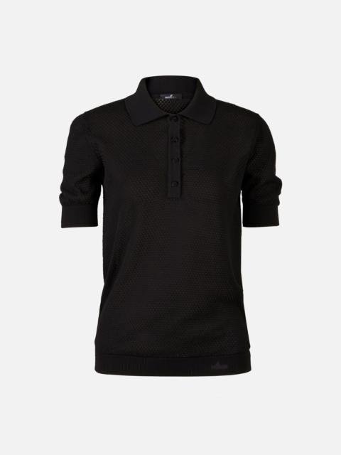 HOGAN Honeycomb Polo Shirt Black