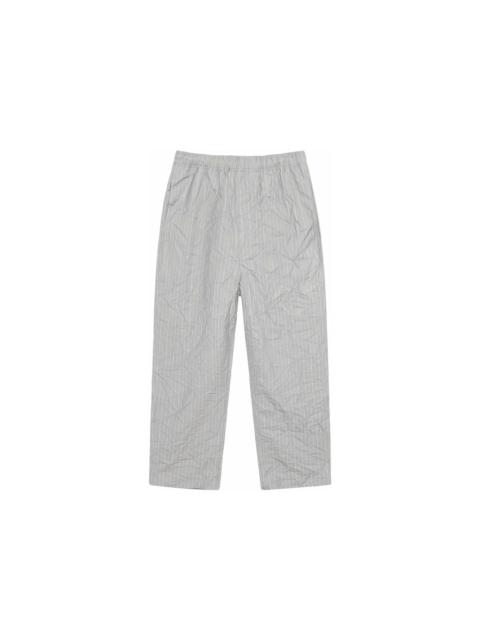 Stüssy Stussy Wrinkled Stripe Beach Pant Grey