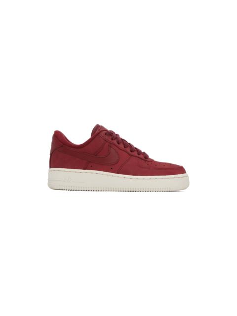 Nike Red Air Force 1 Premium Sneakers