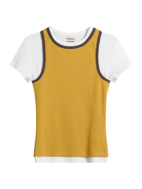 DAMSON MADDER. Damson Madder Manon Layered T-Shirt