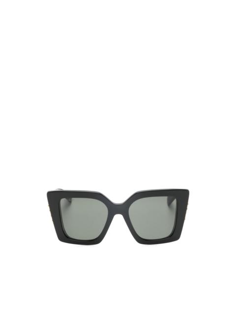 GUCCI square-frame logo-detail sunglasses