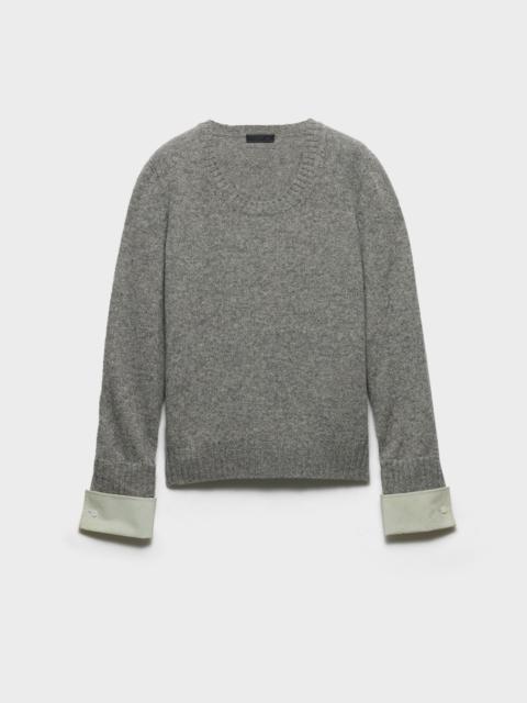 Prada Shetland wool scoop-neck sweater