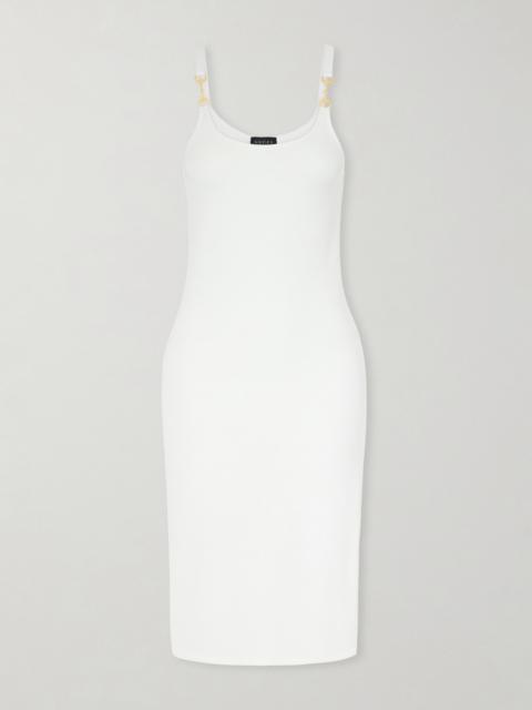 GUCCI Horsebit-detailed Jersey Midi Dress