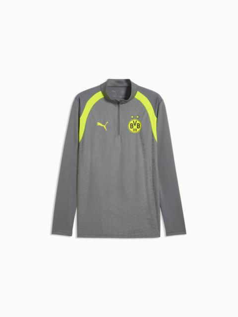 PUMA Borussia Dortmund Men's Quarter-Zip Soccer Training Top