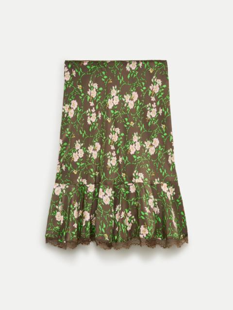J.CREW Slip skirt in honeybee floral print