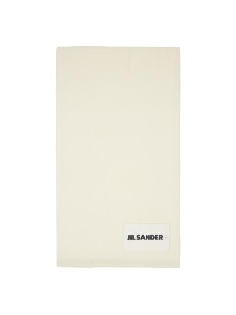 Jil Sander Off-White Rolled Scarf