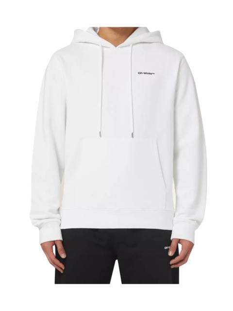 Off-White Wave Outline Diagonal Slim Hoodie "White / Black" G95QE0O5