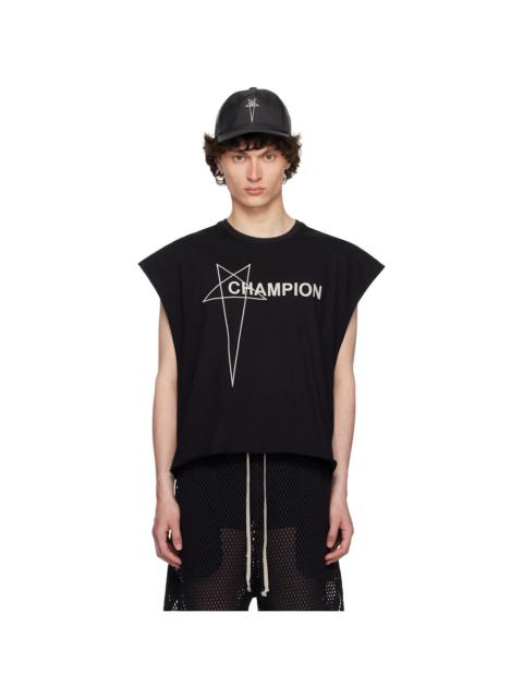 Rick Owens Black Champion Edition Micro Tatlin Tank Top