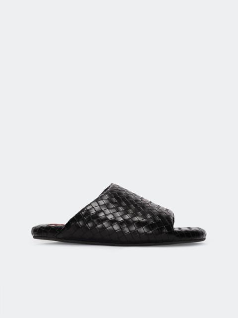 SIMONMILLER Woven Bubble Slide in Black