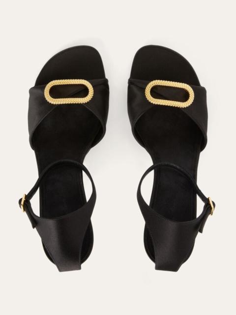 Loro Piana Olympia Heeled Sandal