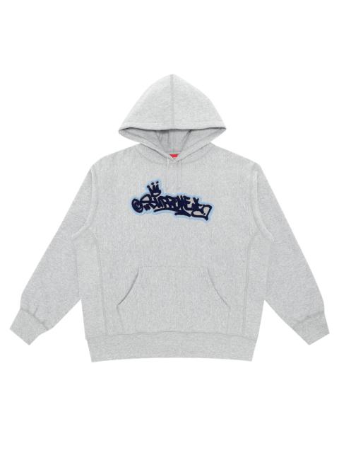 Supreme Supreme Handstyle Hooded Sweatshirt 'Heather Grey'