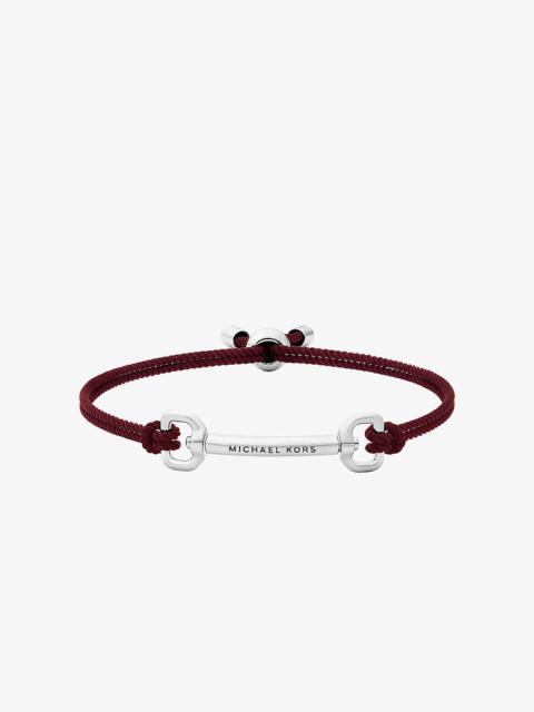 MICHAEL KORS Horsebit Cord Slider Bracelet