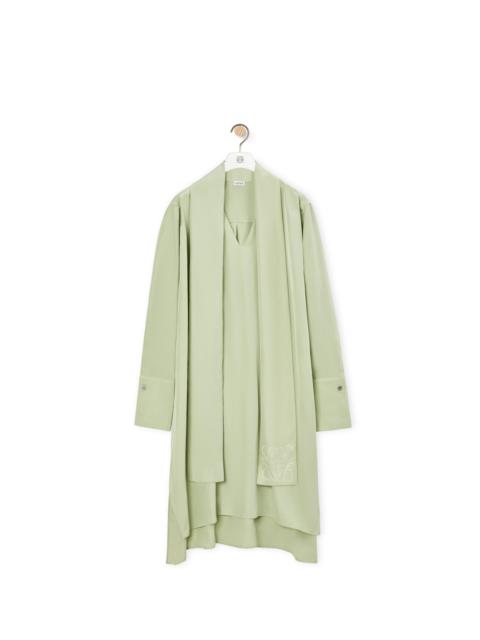 Loewe Anagram lavaliere dress in silk
