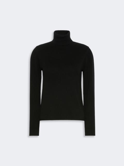 Max Mara EDUCATA Wool and cashmere turtleneck sweater - BLACK