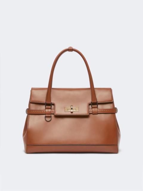 Max Mara MARGAUX25 Natural leather handbag - AMBER BROWN